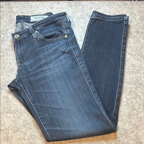 π₯ AG JEANS β THE STILT CIGARETTE LEG β SIZE 28R β DARK WASH π₯ - Picture 1 of 15